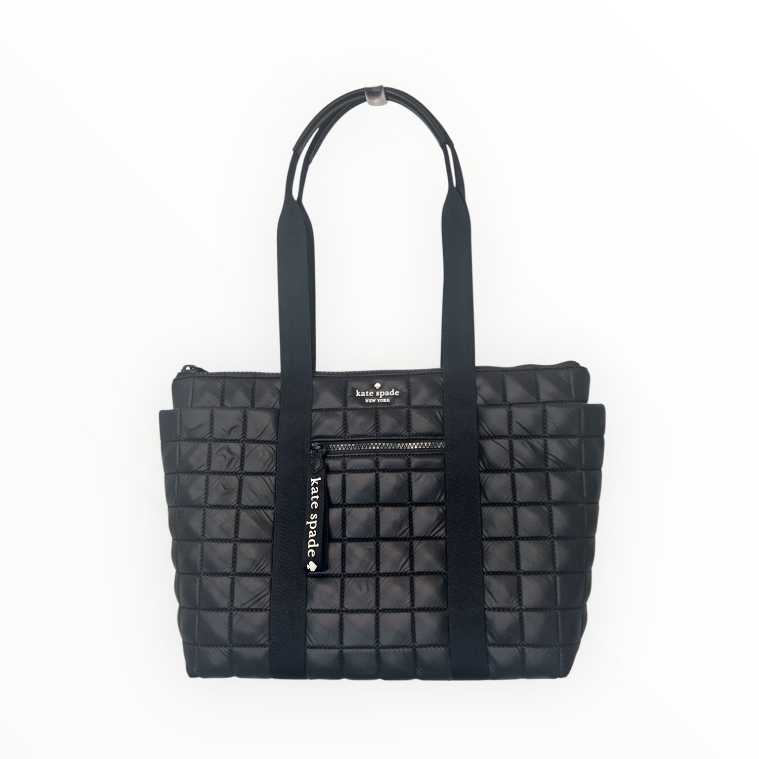 Kate Spade Camden Quilted Poly Medium Tote Top Zip Side Pockets