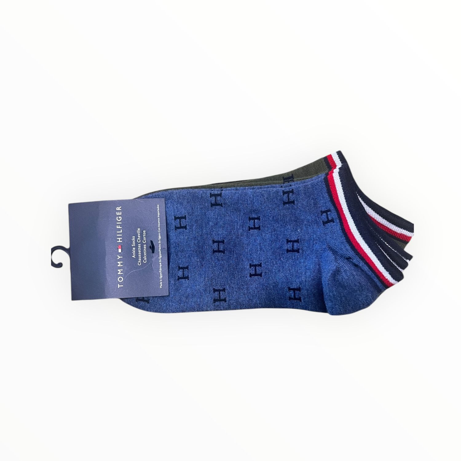 Tommy Hilfiger Ankle Socks Unisex One-Size Fits All 3-Pairs