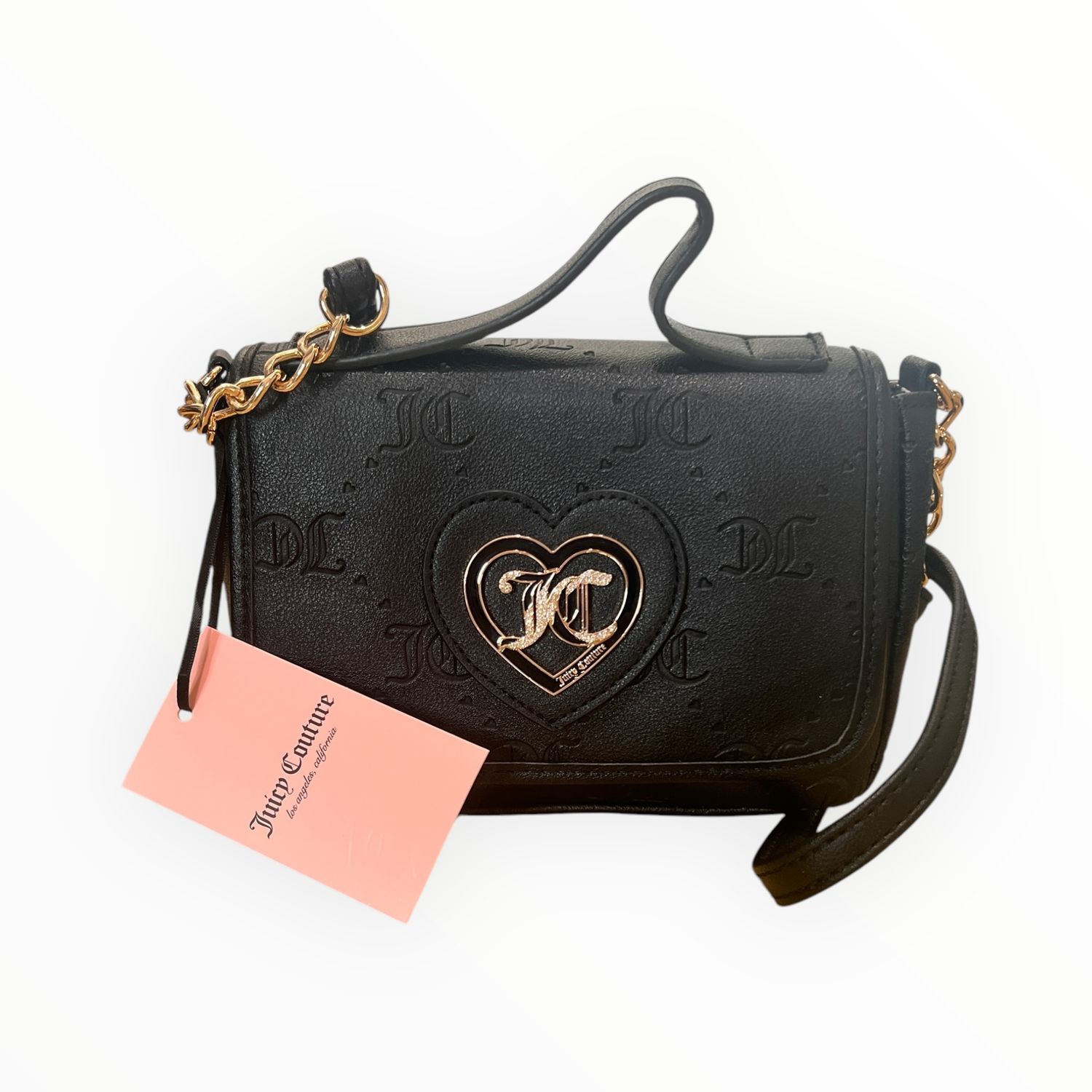 Juicy Couture Liquorice Only You &amp; Me Flap Crossbody