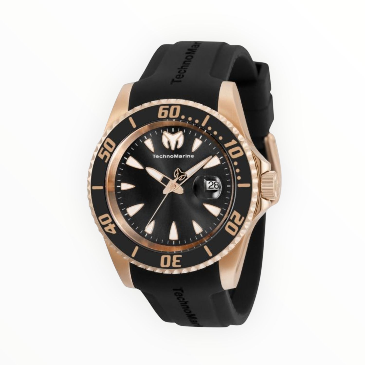 TechnoMarine Manta Sea Men’s Watch 42mm Black Rose Gold