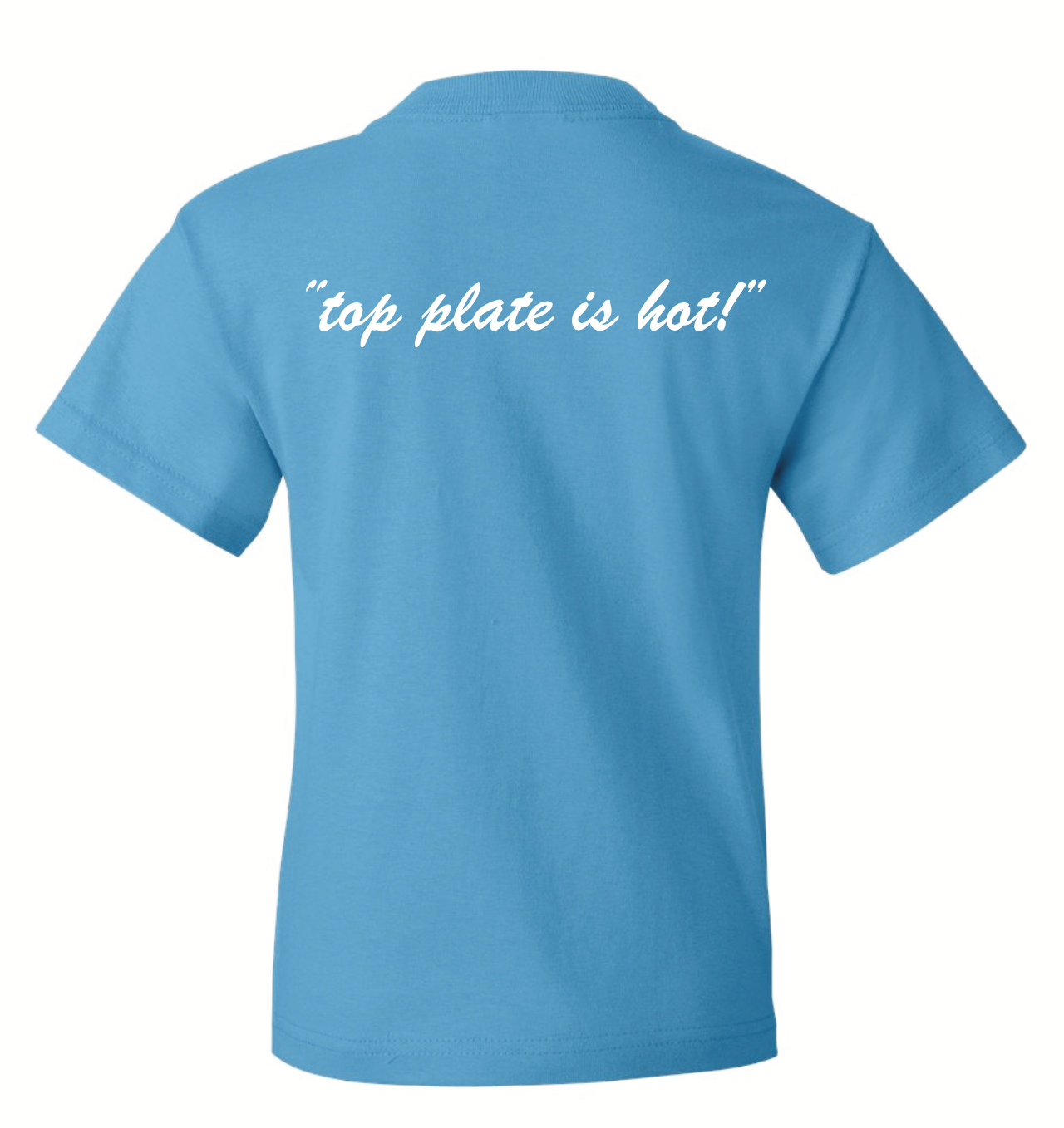 T-Shirt Top Plate is Hot Royal Blue