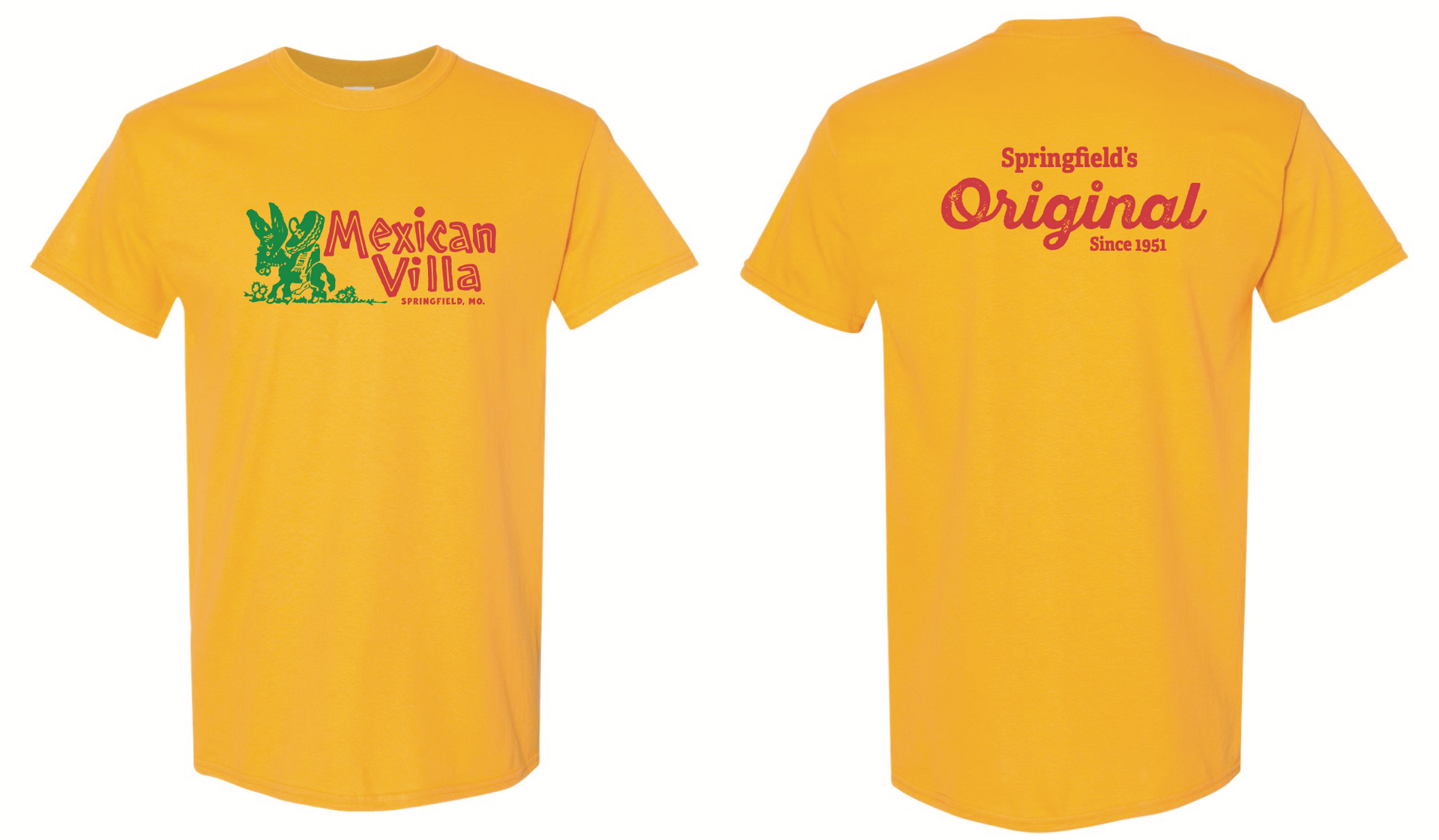 T-Shirt Vintage Logo- Gold