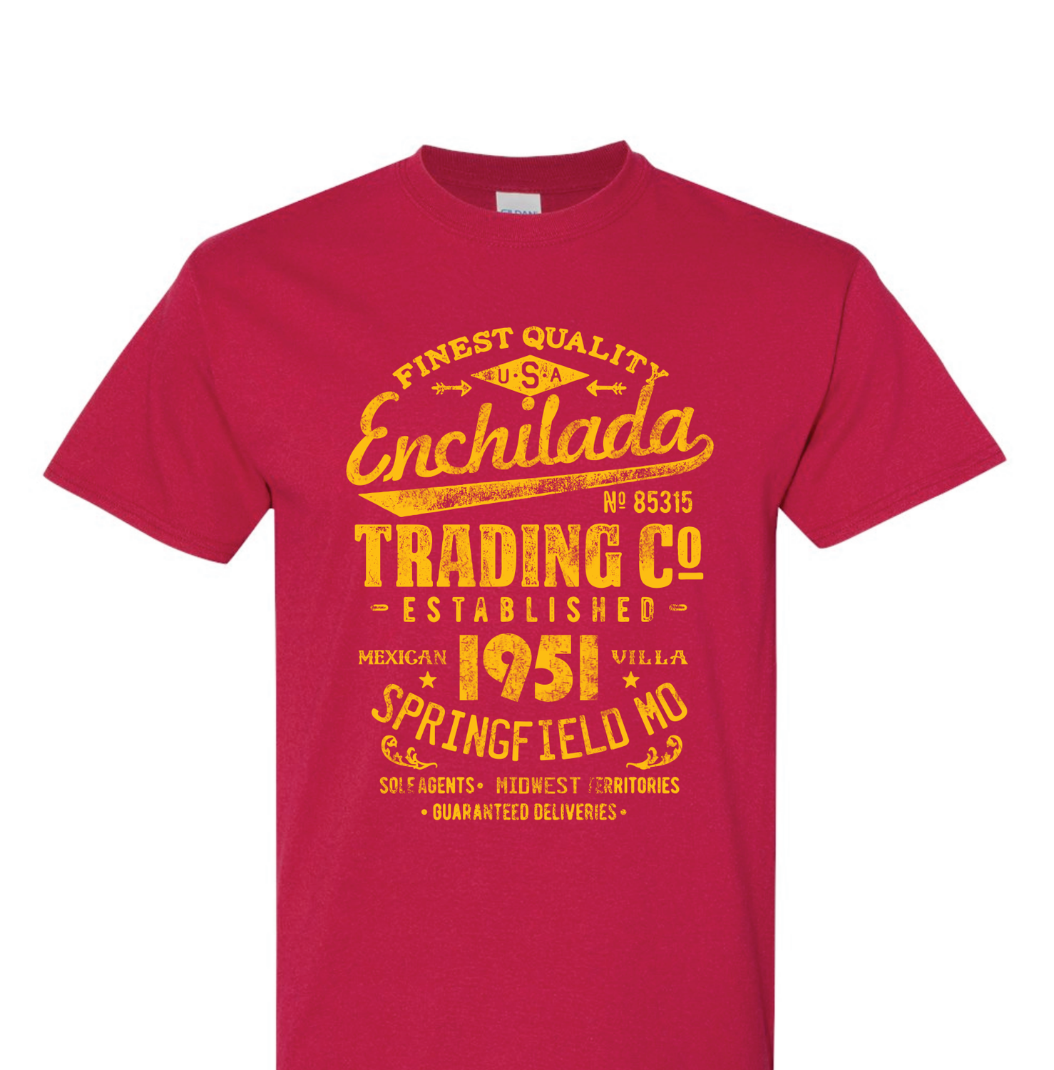 T-Shirt Mexican Villa Finest Quality Cardinal