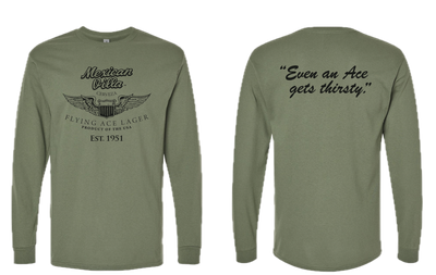 Flying Ace Long Sleeve- Military Green