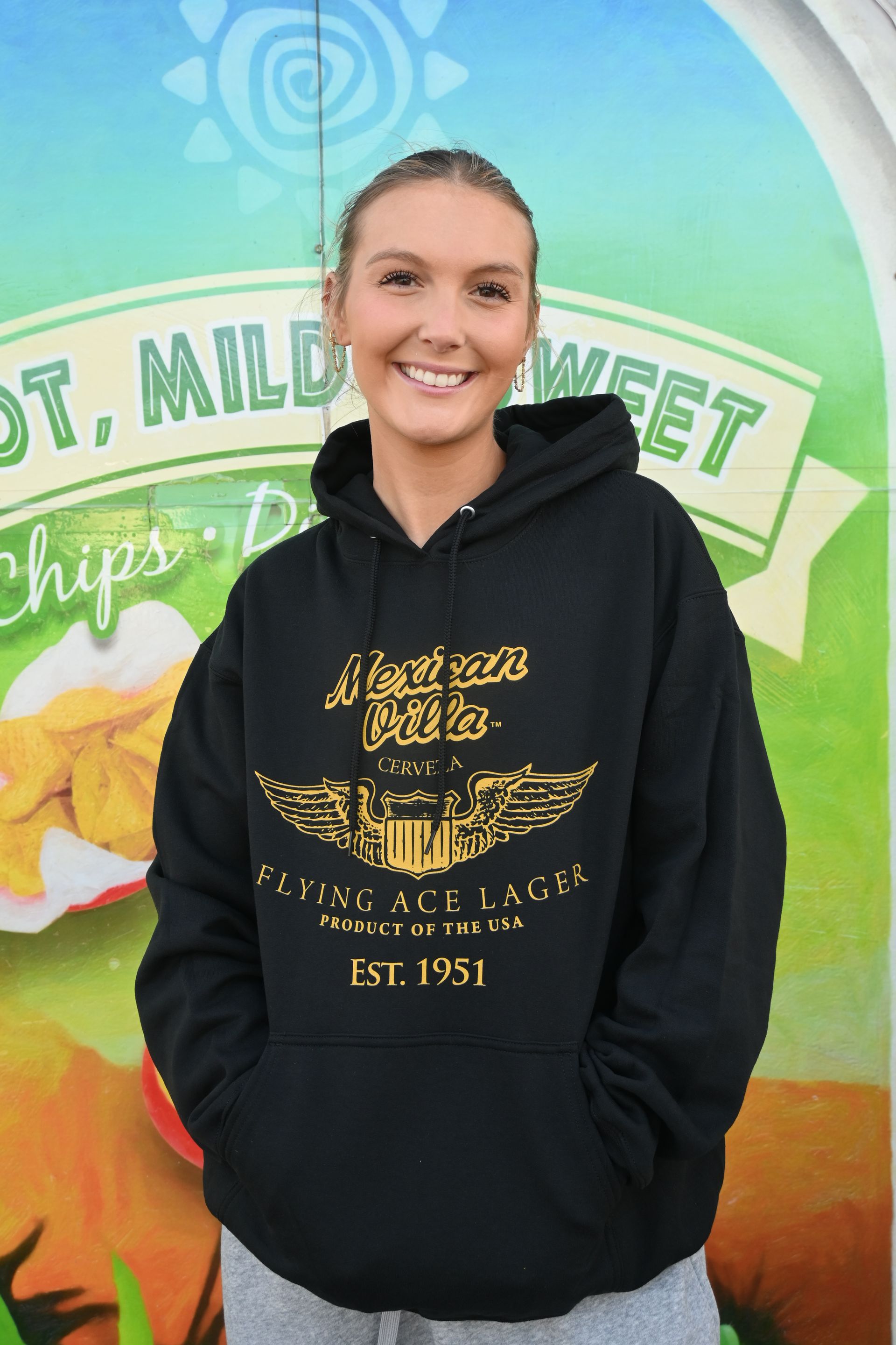 Hoodie-Black- Flying Ace