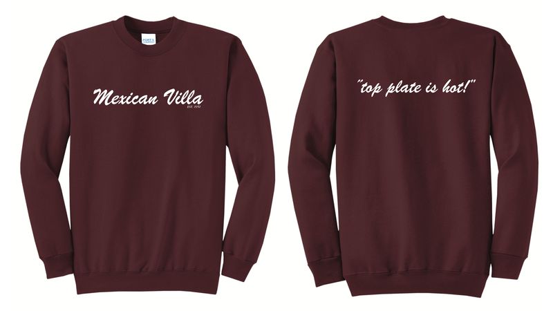 Sweatshirts- Top Plate is Hot- Maroon