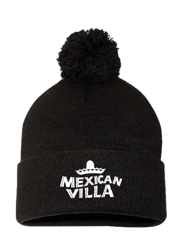 Beanie Black with Pom