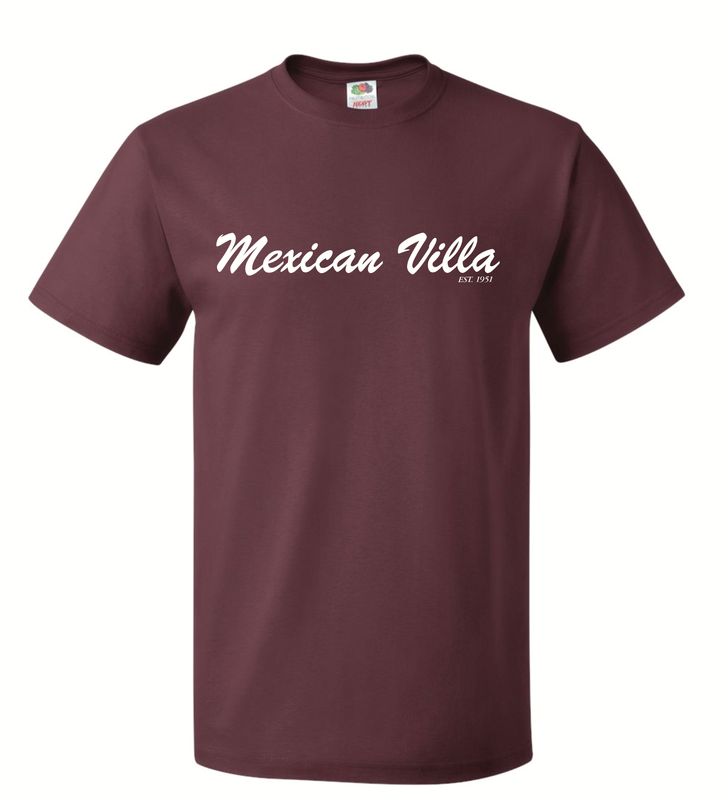 T-Shirt Top Plate is Hot-Maroon