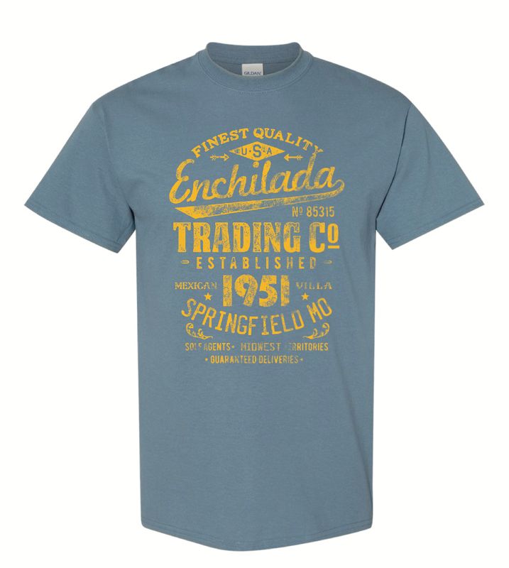 T-Shirt Mexican Villa Finest Quality- Indigo Blue