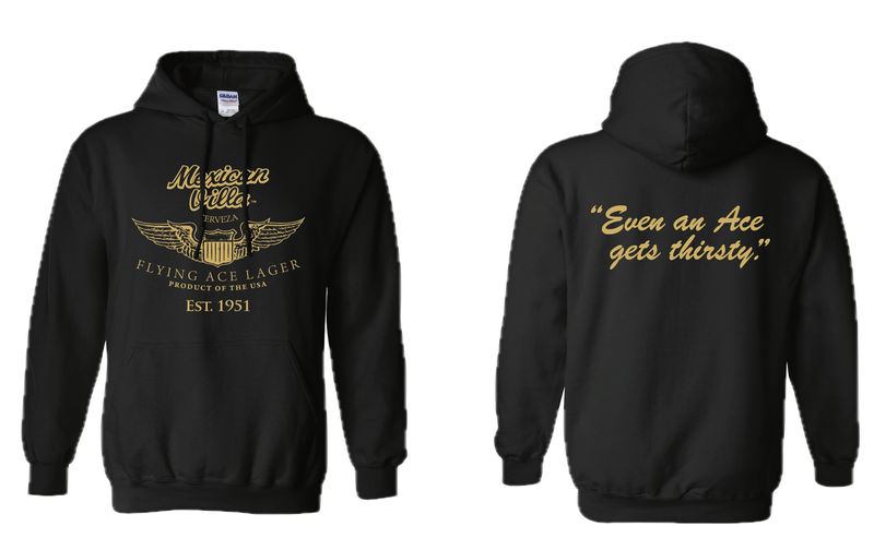 Hoodie-Black- Flying Ace