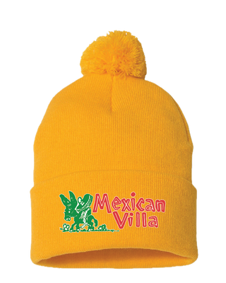 Beanie Vintage Gold with Pom