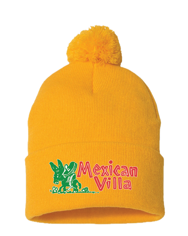 Beanie Vintage Gold with Pom