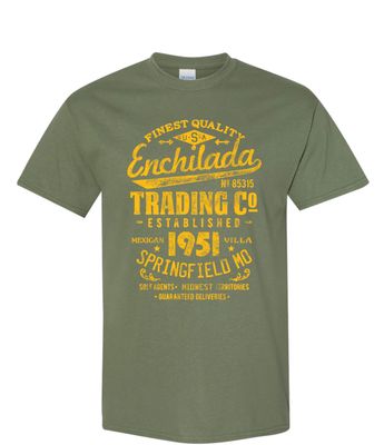 T-Shirt Mexican Villa Finest Quality Military Green