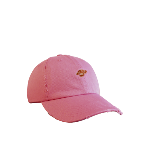 Unisex Distressed Hat - Pink