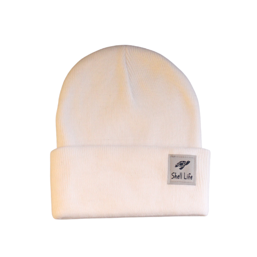 Unisex Knit Beanie - White