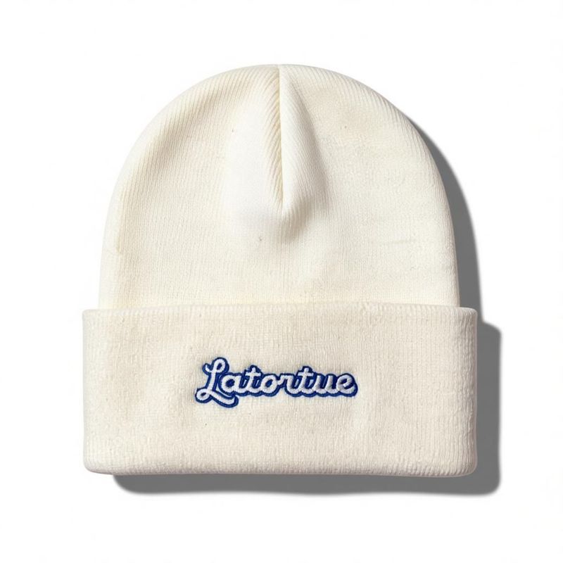 Signature Embroidered Knit Beanie