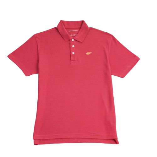 Men's Cotton Blend Pique Polo - Gamet