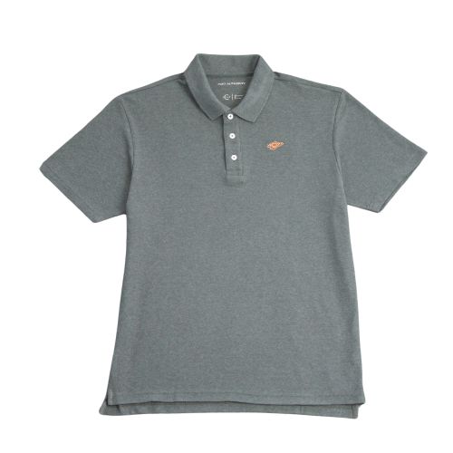 Men's Cotton Blend Pique Polo - Heather Green