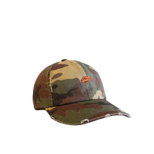 Unisex Distressed Hat - Camo