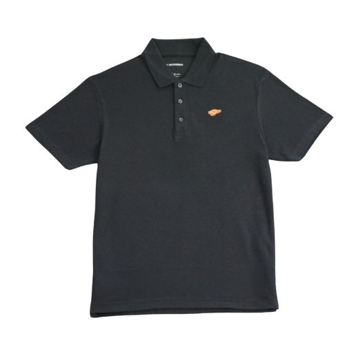 Men's Cotton Blend Pique Polo - Black