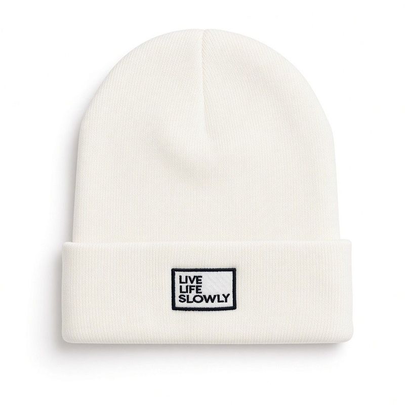 Embroidered Logo Knit Beanie