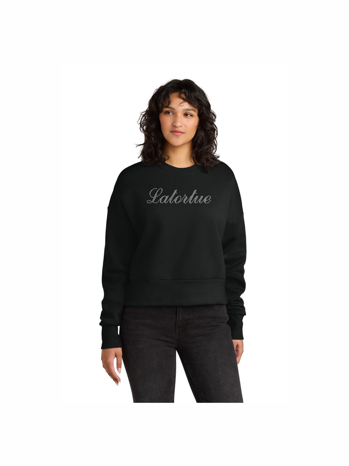 Rhinestone Crewneck Sweatshirt