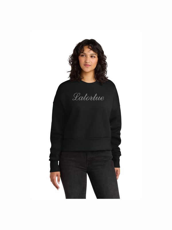 Rhinestone Crewneck Sweatshirt
