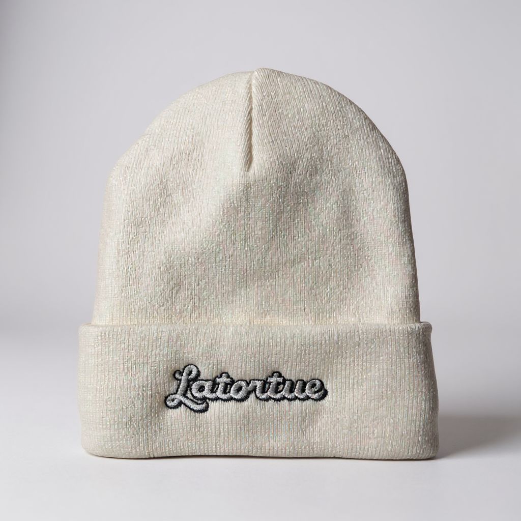 Signature Embroidered Knit Beanie