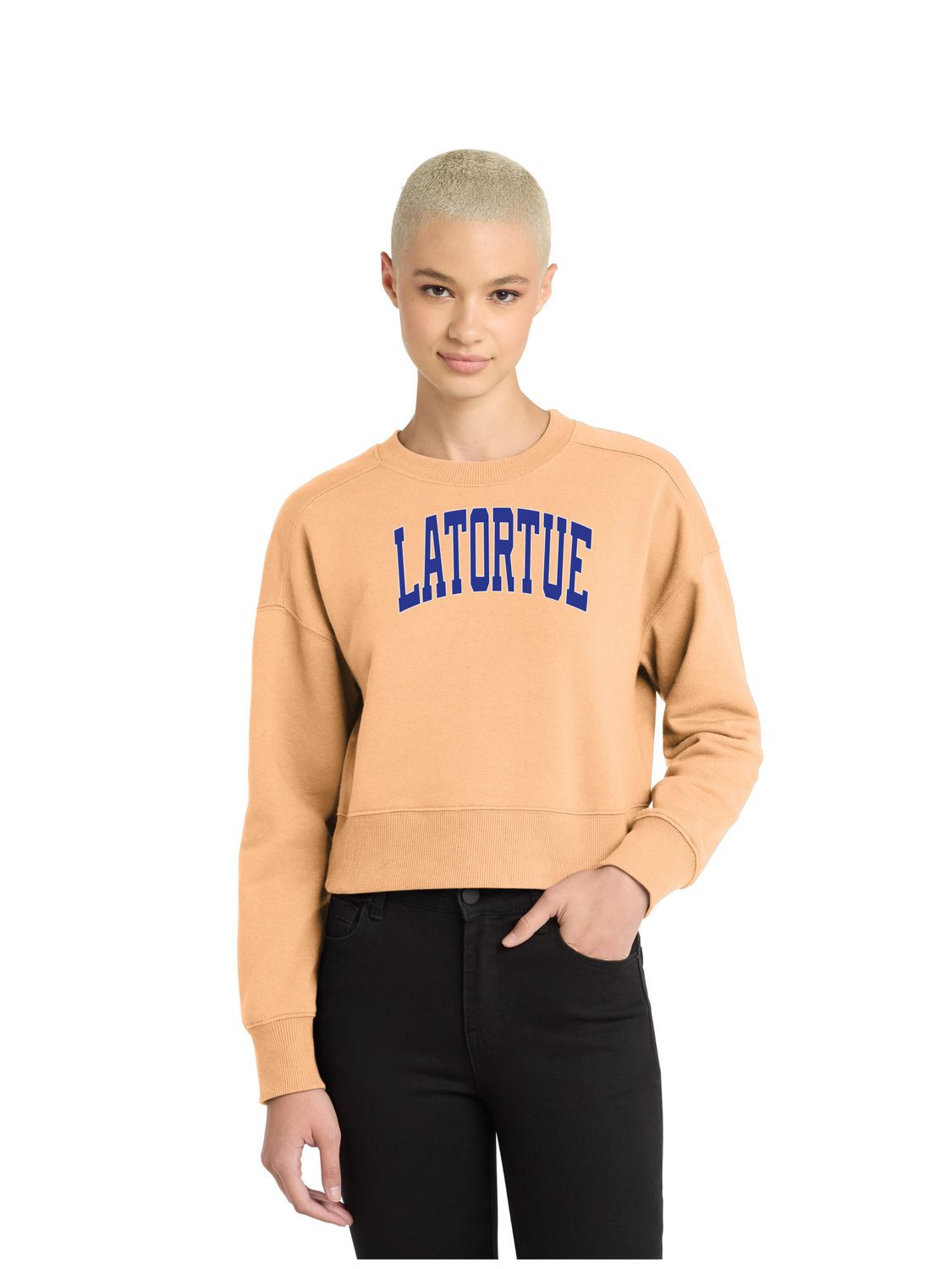 Fleece cropped Crew