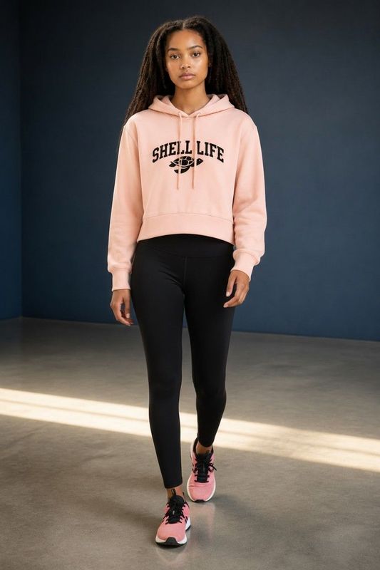 Crop Top Fleece Hoodie