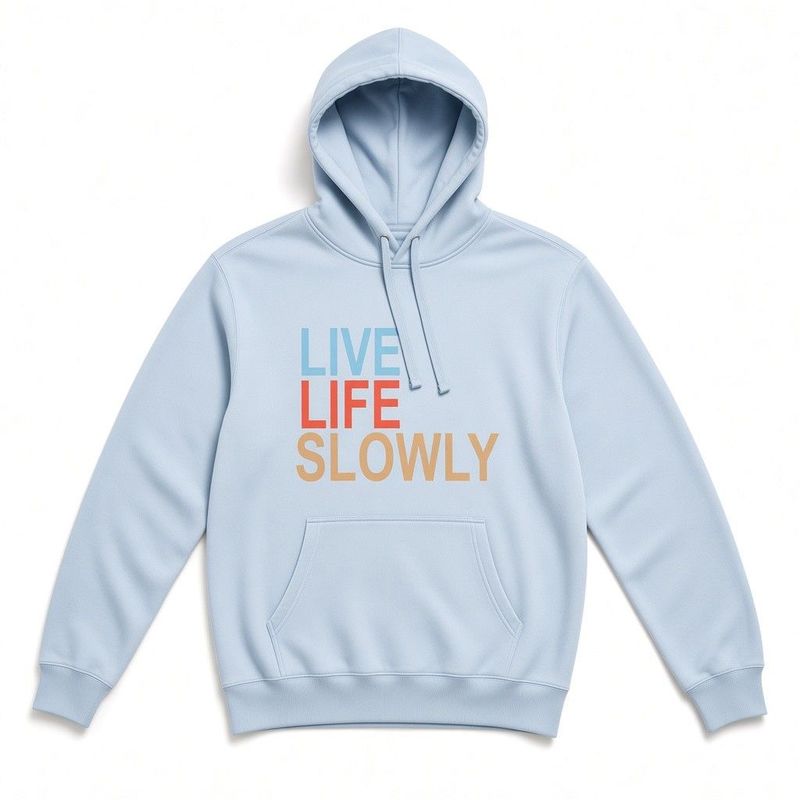 Live Life Slowly Blue
