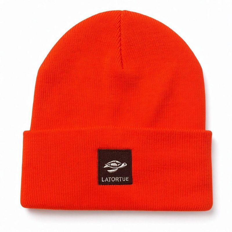 Latortue Logo Beanie Orange