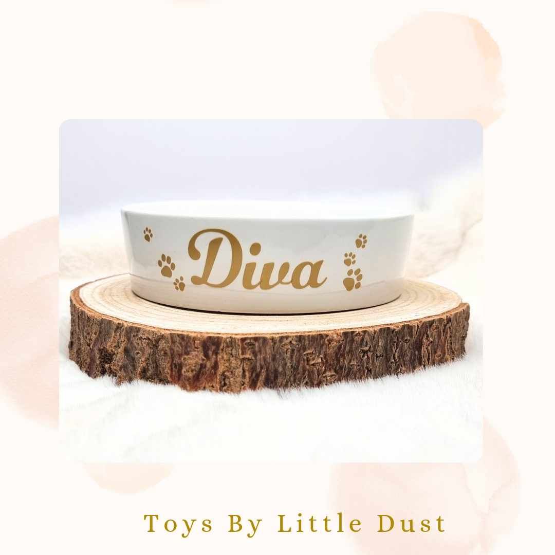 Gamelle personnalisée sans pieds (blanc)