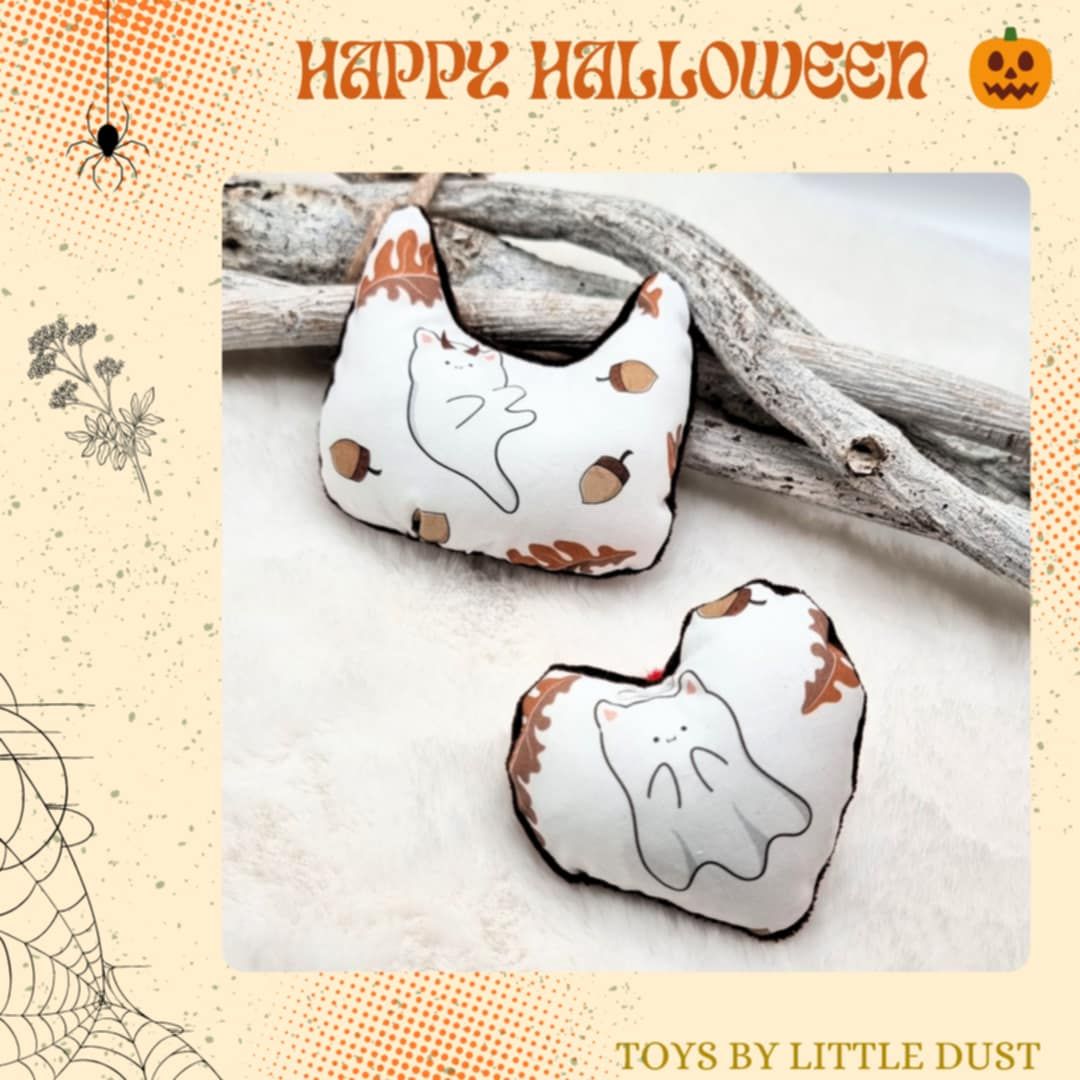Minou la Tête de Chat et Cupid le Petit Cœur Halloween Edition 🎃👻 Catnip Menthe