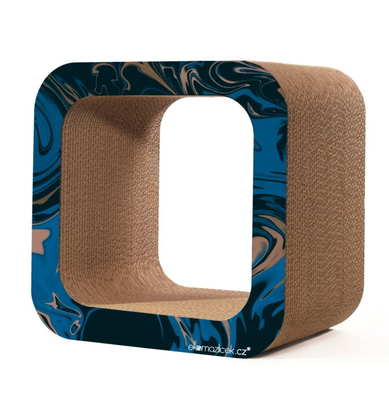 Griffoir en carton CUBE – Motif Liquid 30 cm