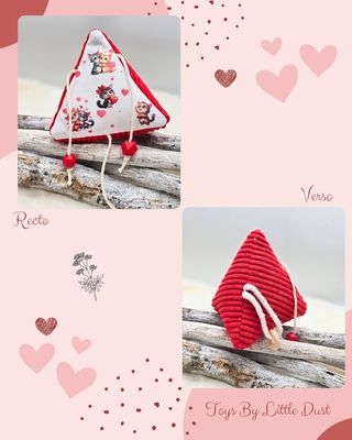 💖 Trieau (S) Jouet Interactif en Forme de Triangle ​ Édition Love 🐾 - valeriane &amp; menthe 💖