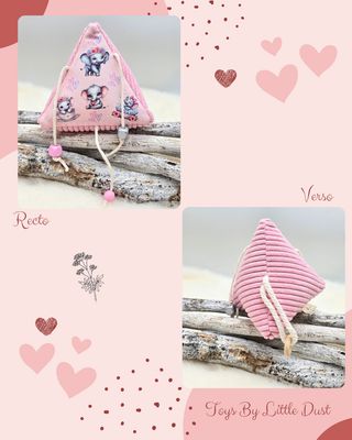 💖 Trieau (S) Jouet Interactif en Forme de Triangle ​ Édition Love 🐾 - valeriane &amp; menthe 💖