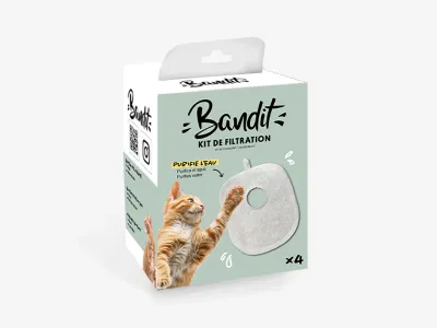Kit de filtration pour fontaine à eau Bandit