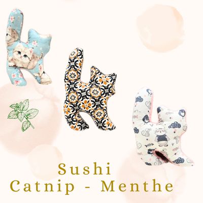 🐾🍃Sushi Feline Fantasy Édition  Catnip menthe🍃