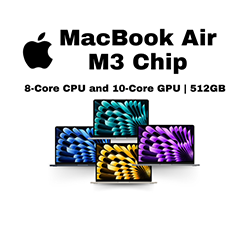 MacBook Air | M3 Chip with 8-Core CPU and 10-Core GPU | 512GB