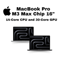 MacBook Pro | M3 Max Chip |14-core CPU and 30-core GPU |16-inch | 1TB SSD