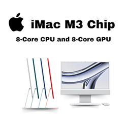 iMac M3 Chip | 8-core CPU with 8-core GPU | 24-inch | 256GB