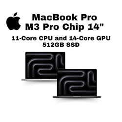 MacBook Pro | M3 Pro Chip |11-core CPU and 14-core GPU |14-inch | 512GB SSD