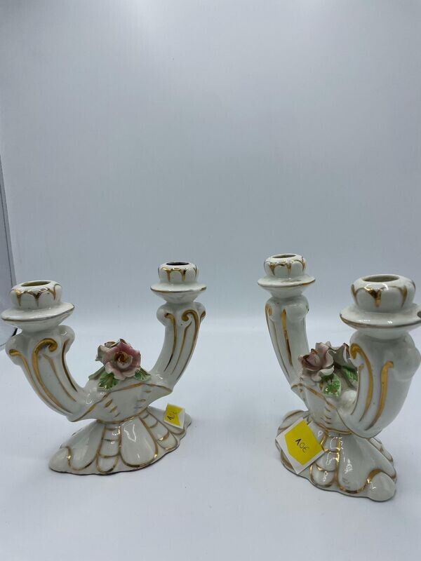 CANDELABROS DE CERAMICA