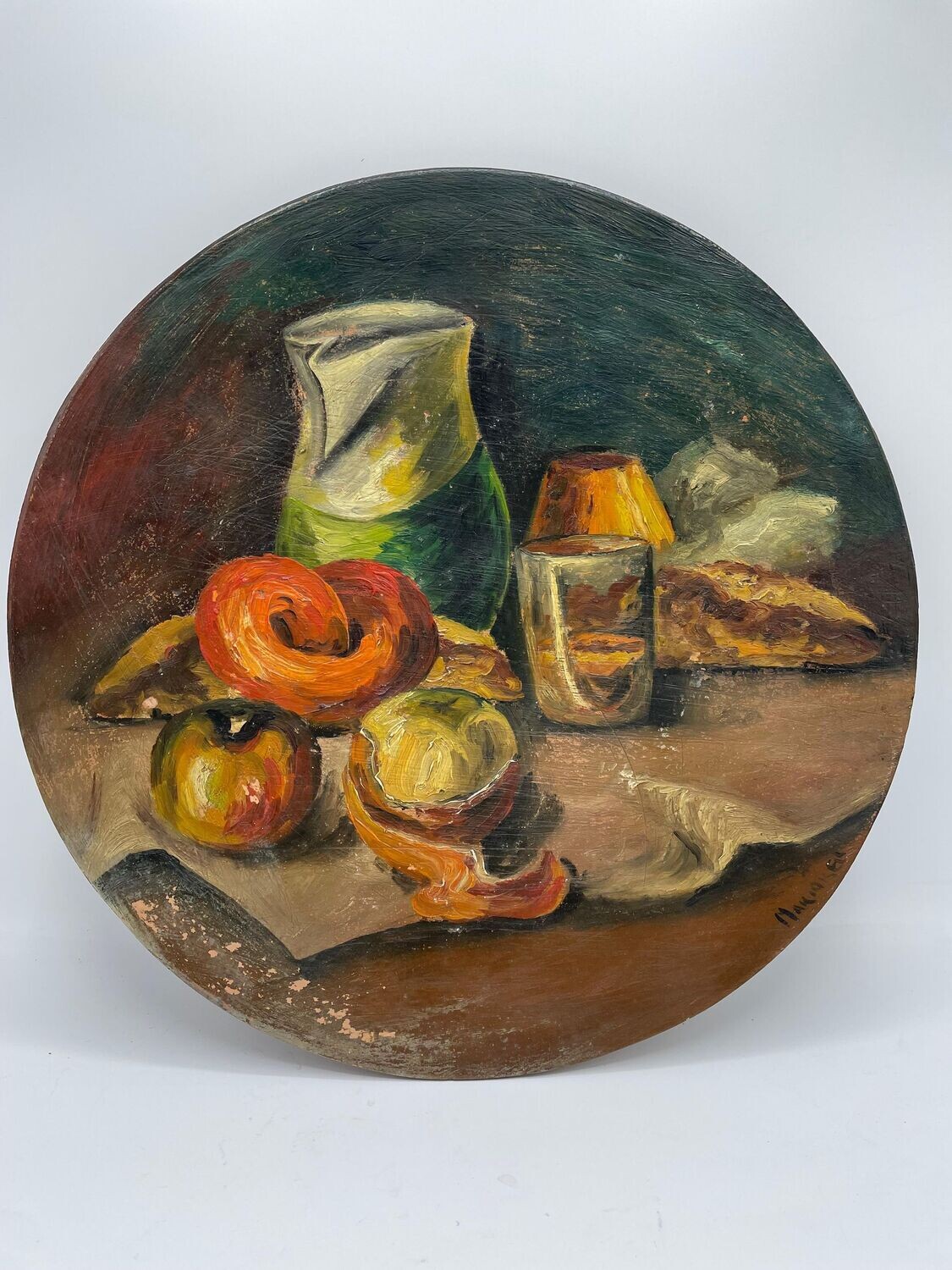 PLATO DE TERRACOTA PINTADO