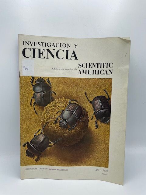 ECOLOGIA DE LOS ESCARABAJOS ESTERCOLEROS - ENERO 1980