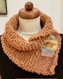 Vintage bouclé neckwarmer