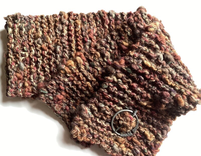Long Brown .Autumnal scarf
