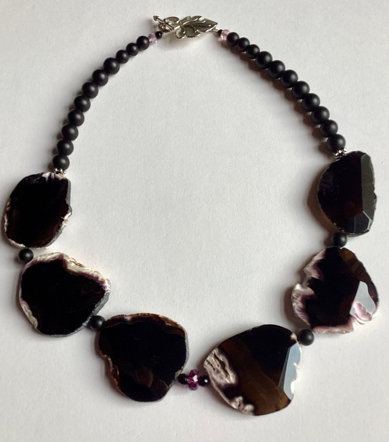 Agate slices necklace