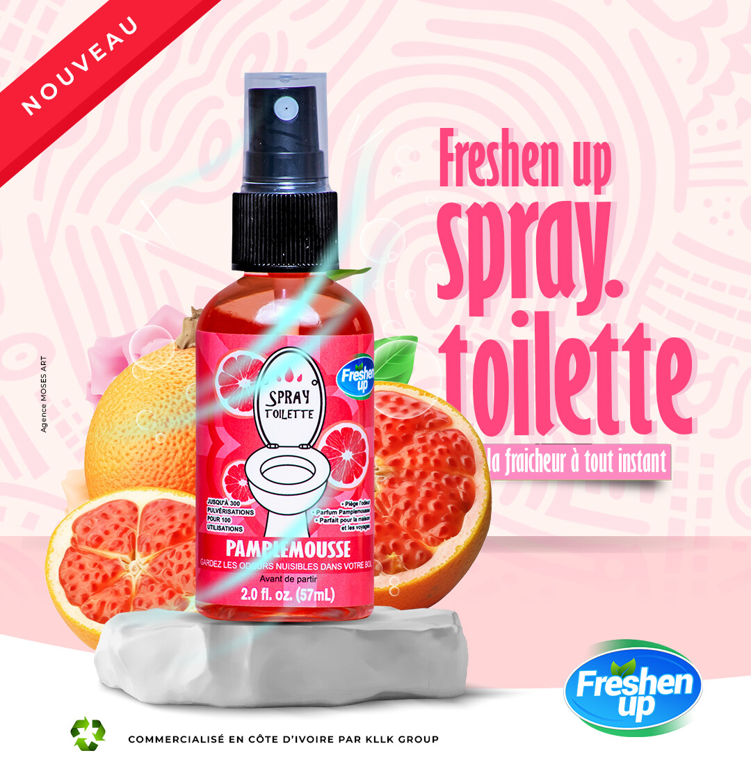 Spray Toilette Parfum Pamplemousse Fraîcheur instantanée